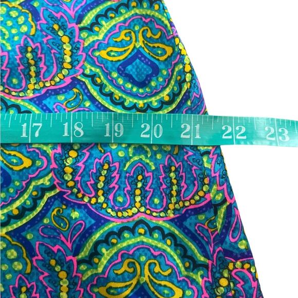 VTG The Sample Shop Waikiki 70s paisley graphic halter maxi dress size 12 - Picture 11 of 14